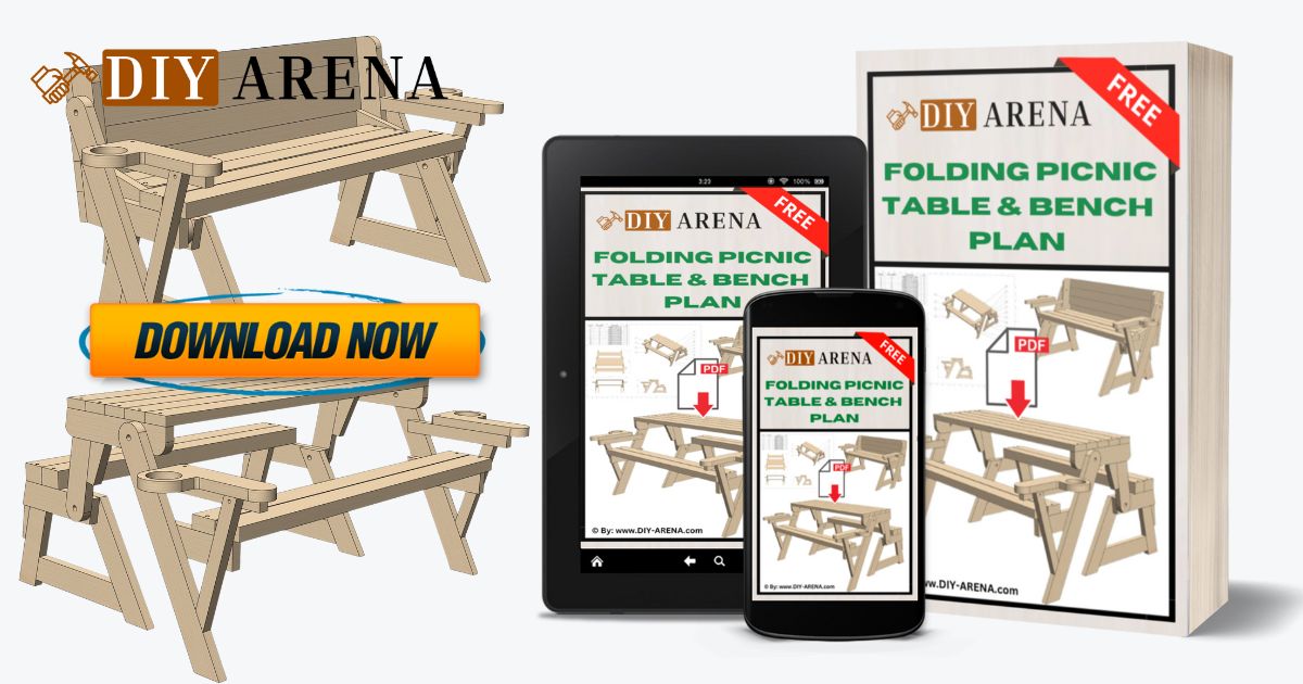 Free Folding Picnic Table Bench Plans PDF DIY Arena