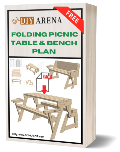 Free Folding Picnic Table Bench Plans PDF | DIY Arena